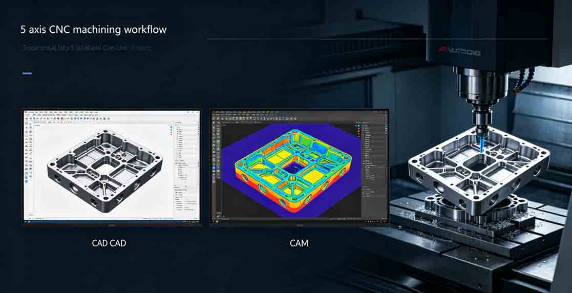 Five axis CNC machining workflow Five axis CNC machining workflow
