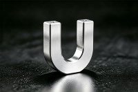 CNC machined part as machined