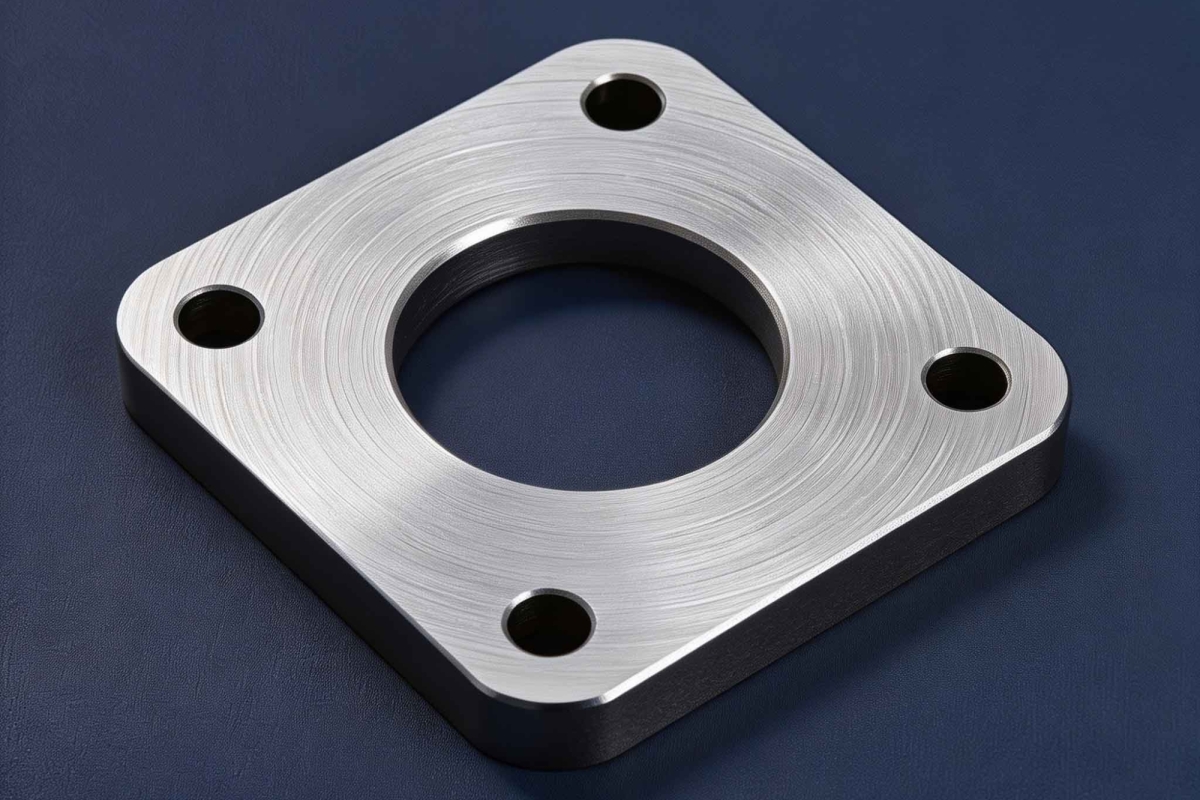 Square stainless steel CNC parts-3
