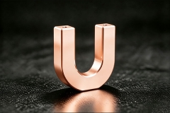 Bead Blasted and Anodized type II Finish Sample