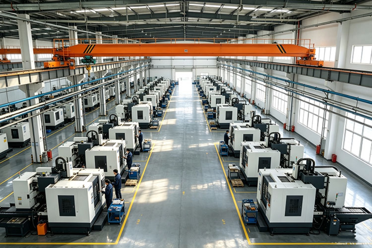CNC machining workshop
