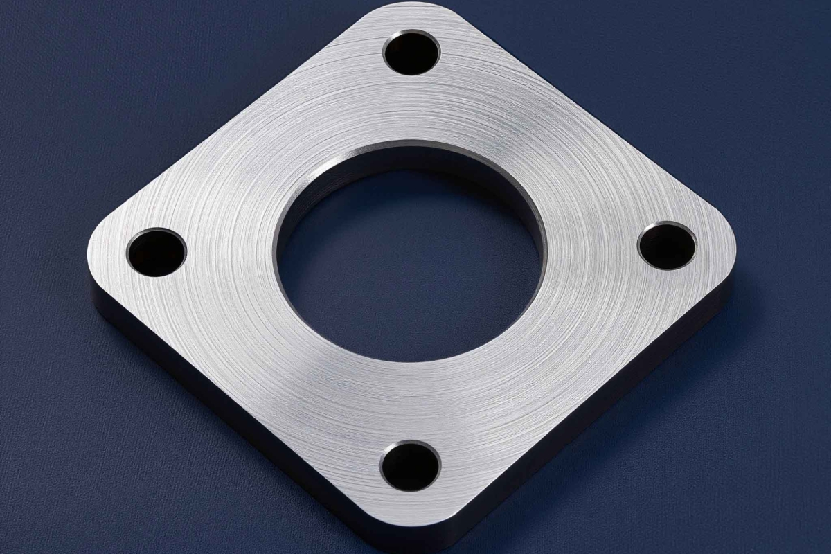 Square stainless steel CNC parts